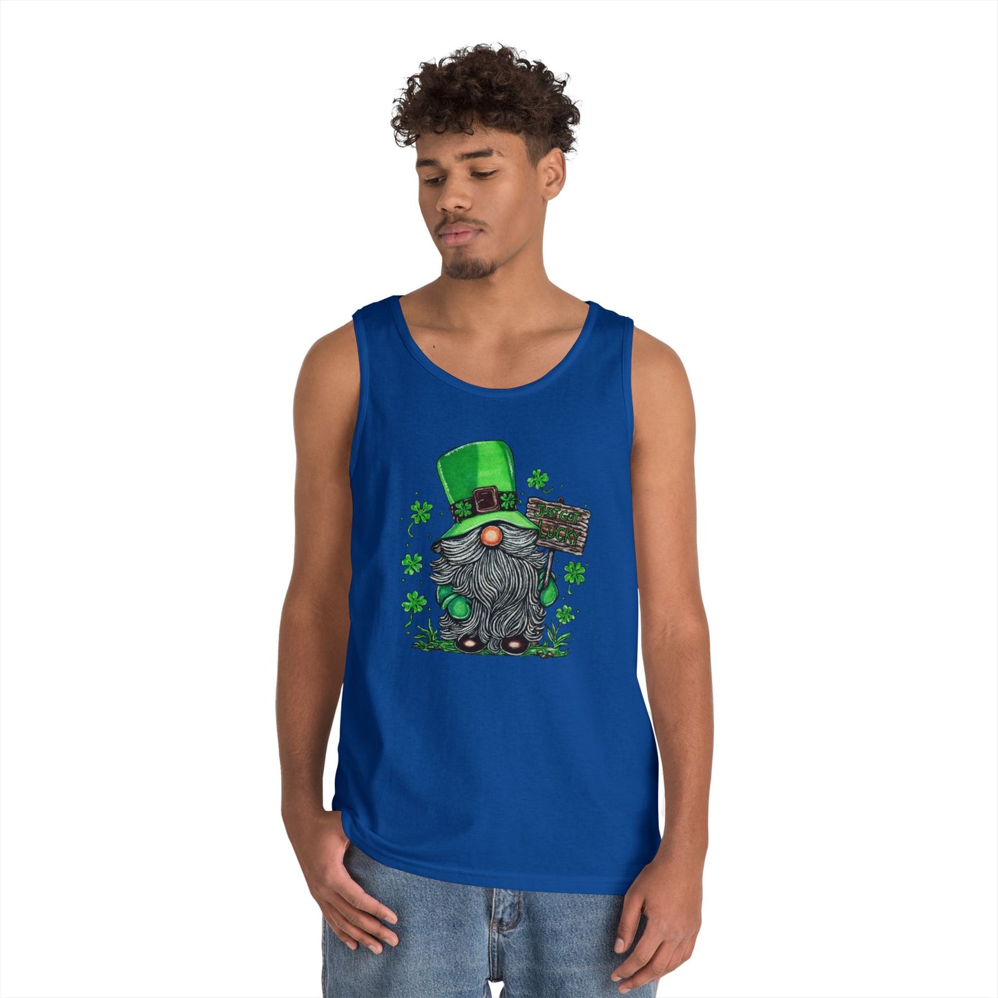 Gnomish Leprechaun Unisex Heavy Cotton Tank Top