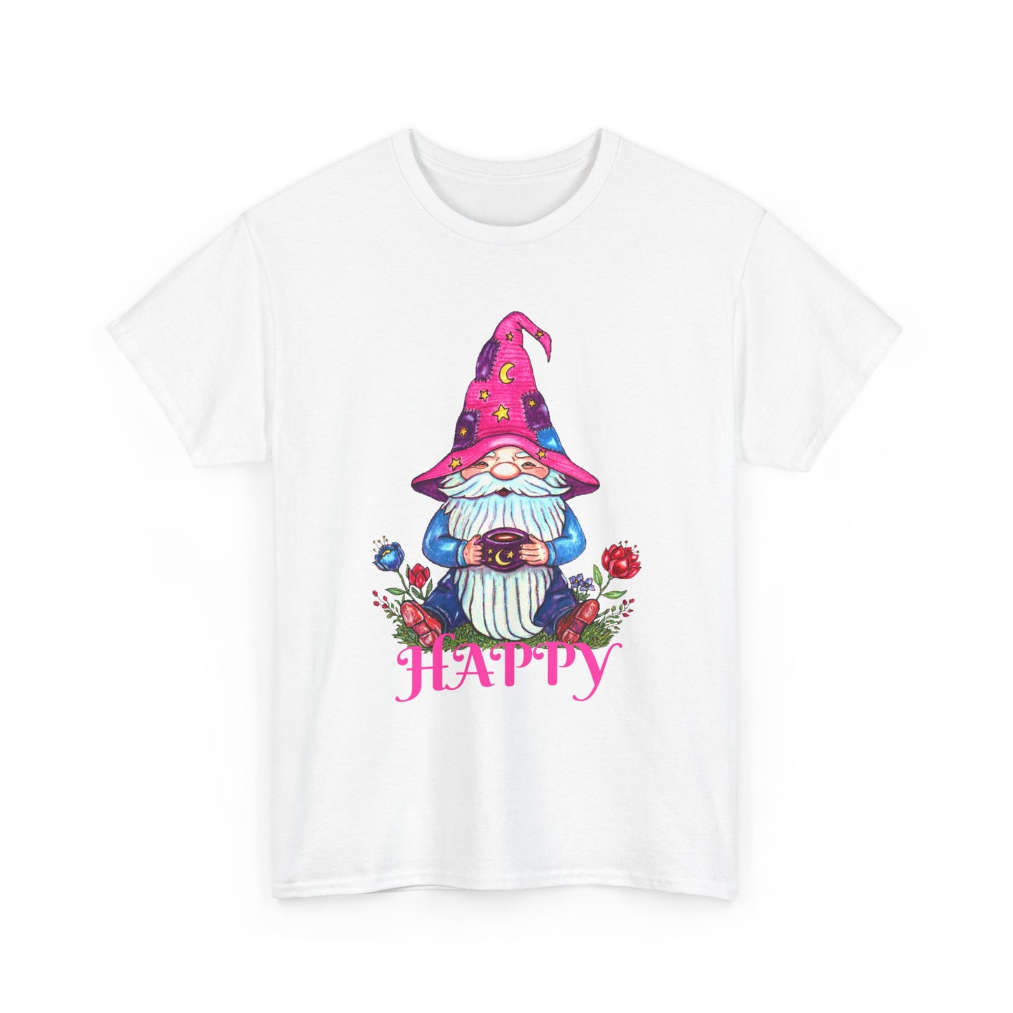 Happy Gnome Unisex Heavy Cotton Tee