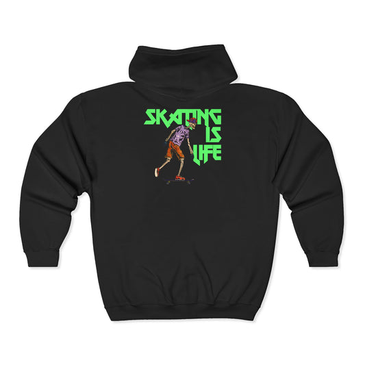 Skating is Life Unisex Heavy Blend™ Full Zip Hooded Sweatshirt