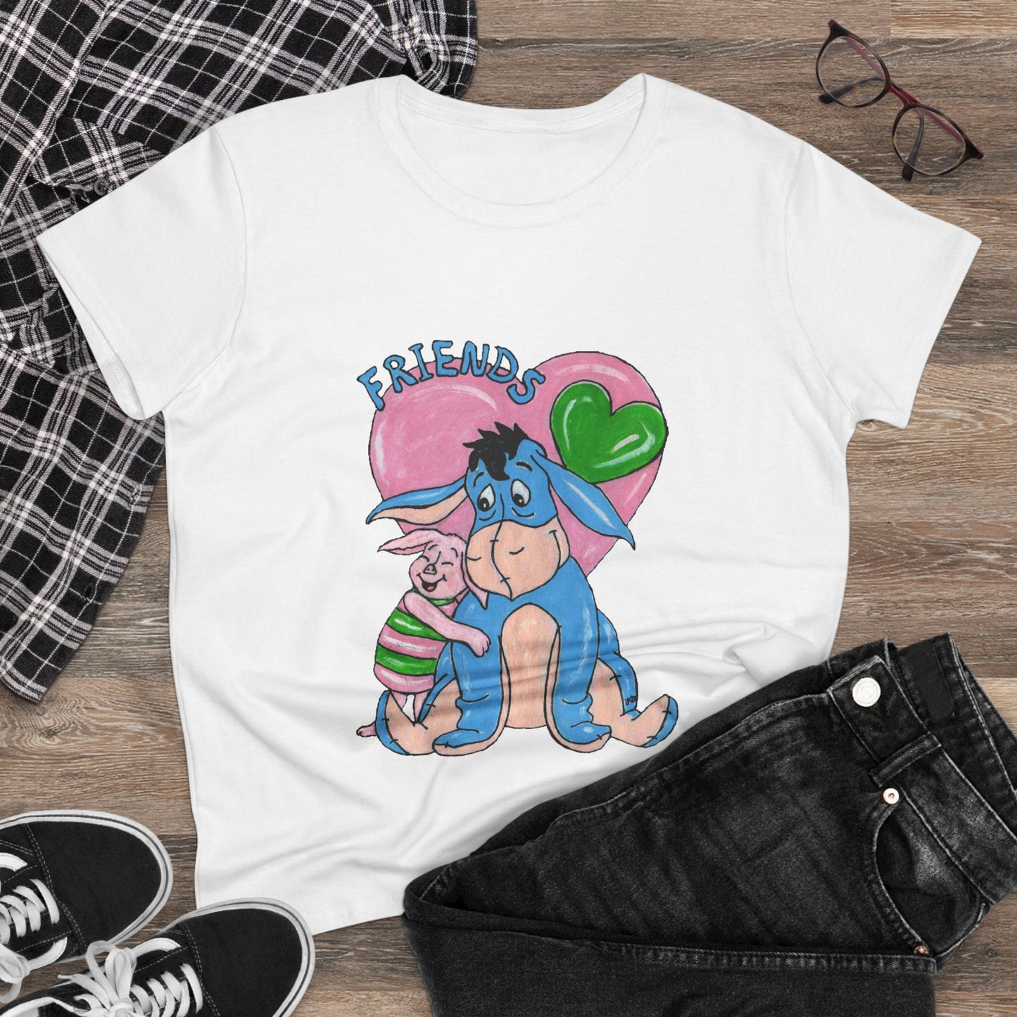Best Friends Women's Midweight Cotton Tee
