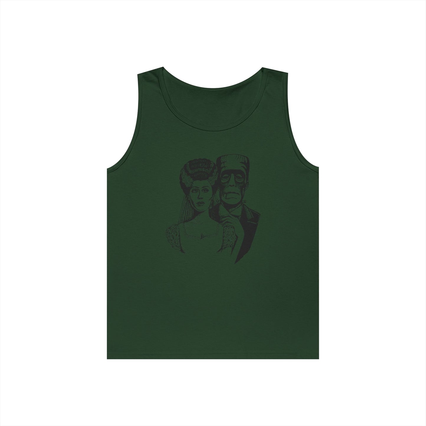 Frankenstein and Bride Unisex Heavy Cotton Tank Top
