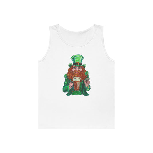 Drunken Leprechaun Unisex Heavy Cotton Tank Top