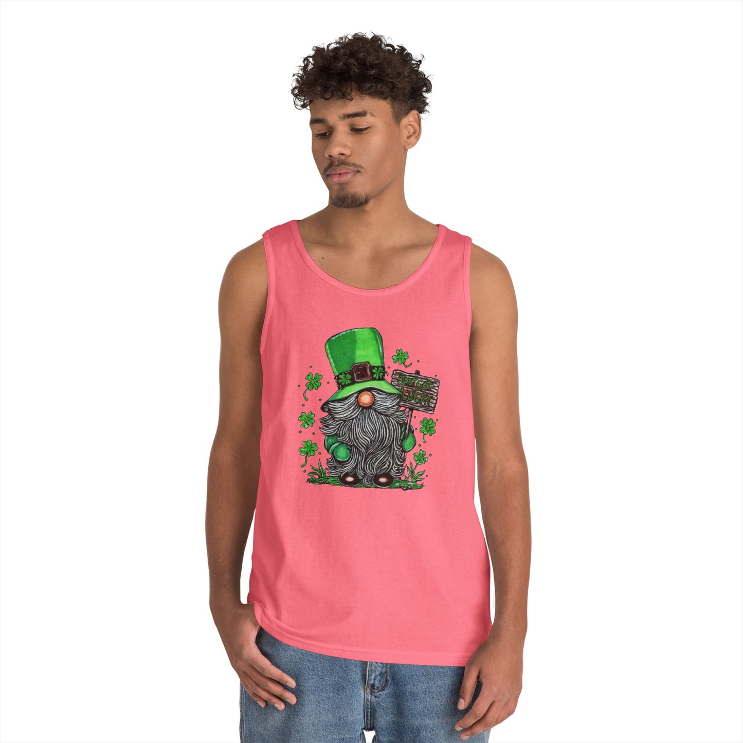Gnomish Leprechaun Unisex Heavy Cotton Tank Top