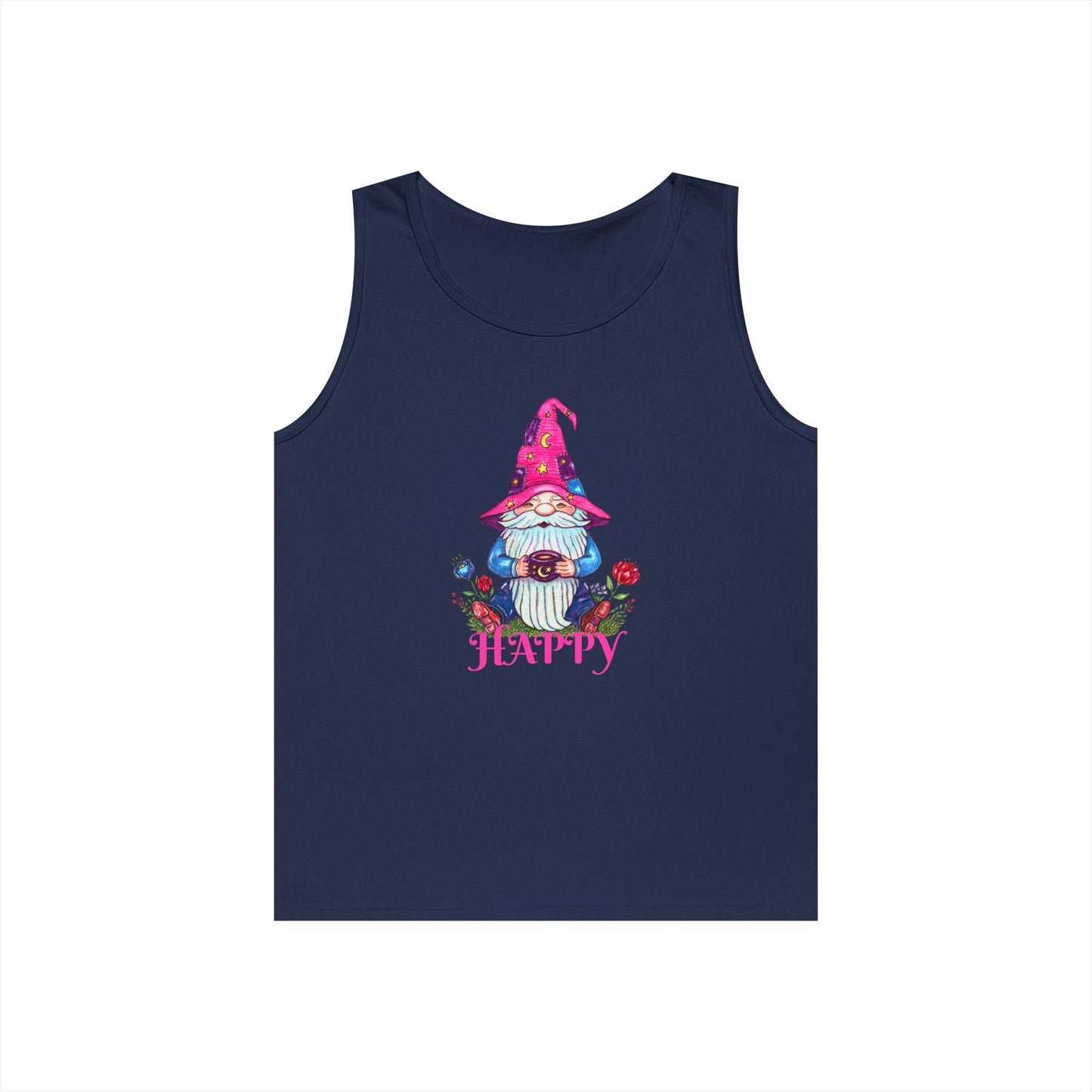 Happy Gnome Unisex Heavy Cotton Tank Top