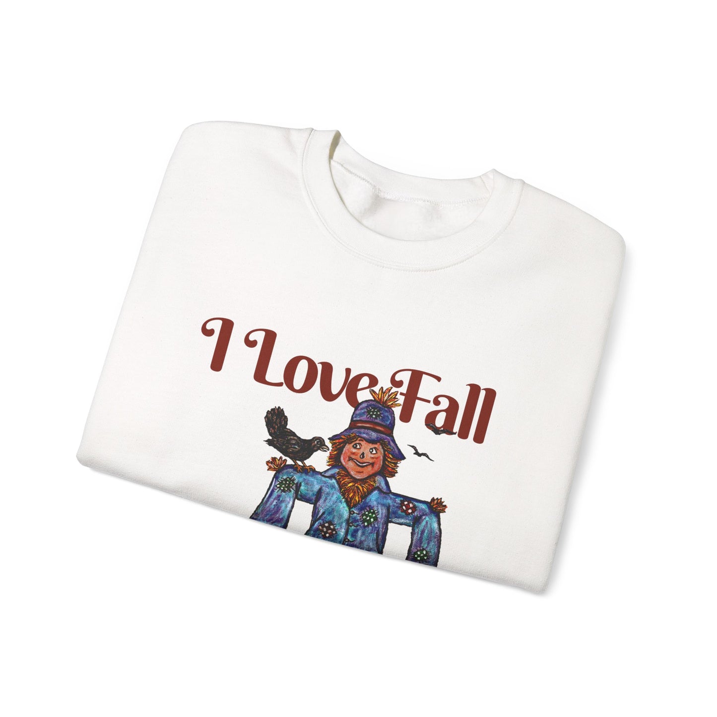 I Love Fall Most of All Unisex Heavy Blend™ Crewneck Sweatshirt