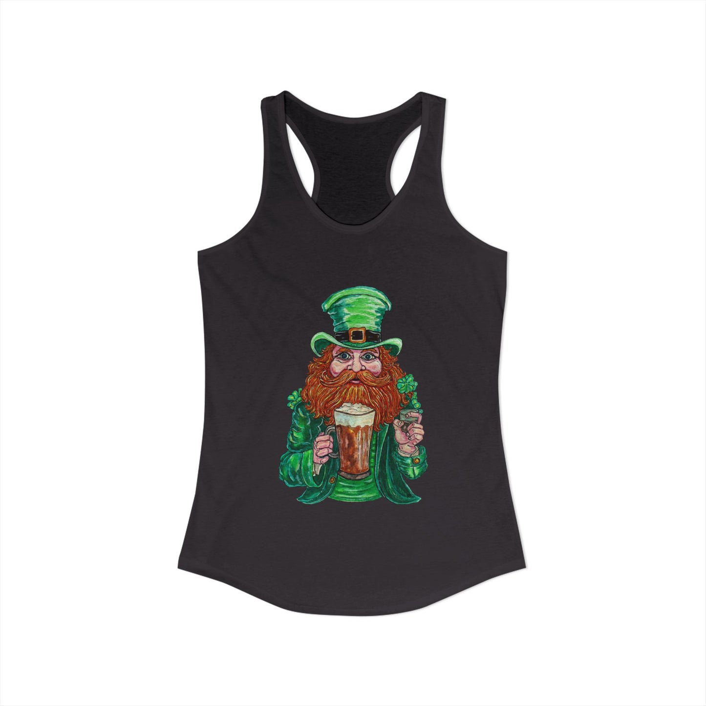 Drunken Leprechaun Women's Ideal Racerback Tank