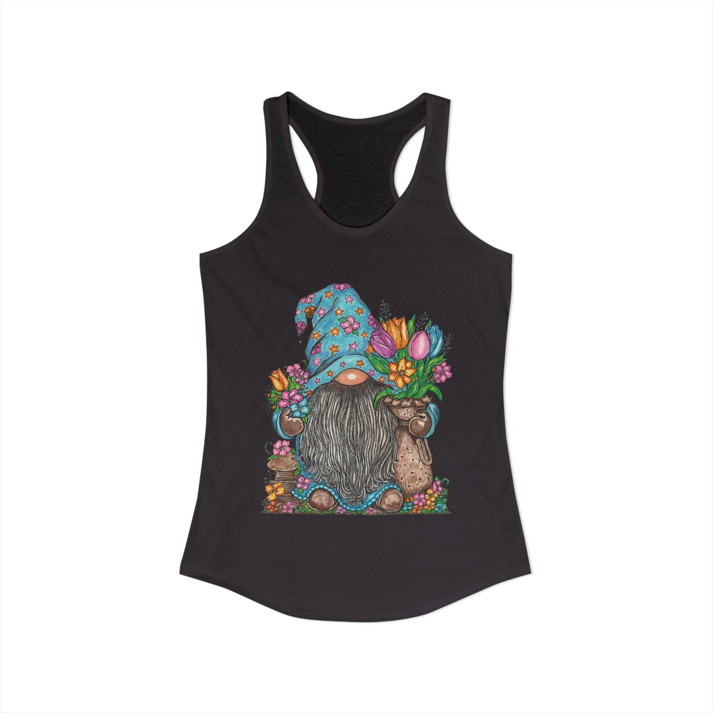 Gardening Gnome Women's Ideal Racerback Tank