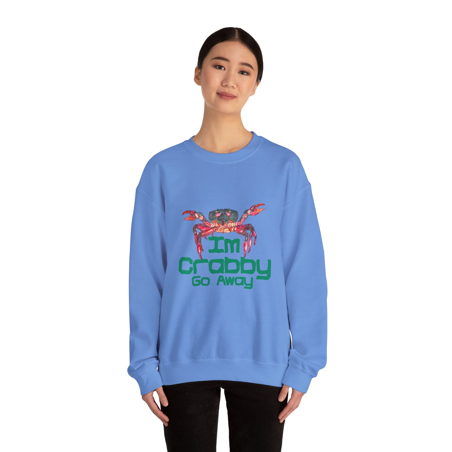 I'm Crabby Go Away Unisex Heavy Blend™ Crewneck Sweatshirt