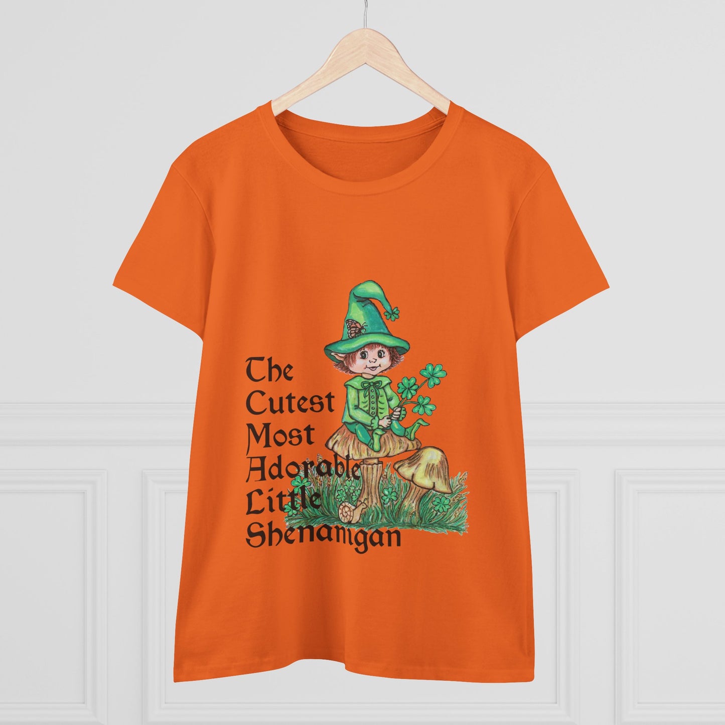 Cutest Leprechaun Women's Midweight Cotton Tee