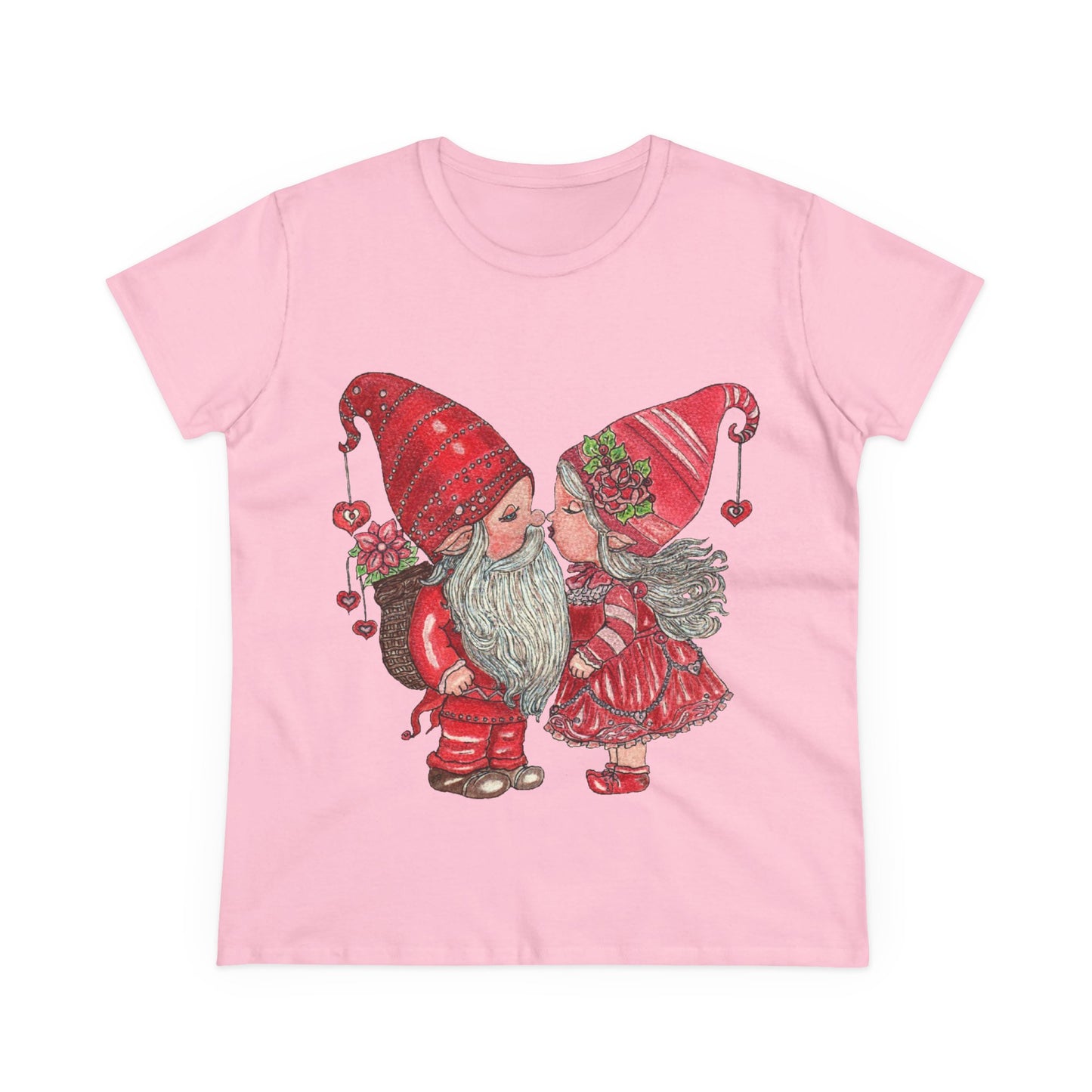 Gnome Lovers Women's Midweight Cotton Tee