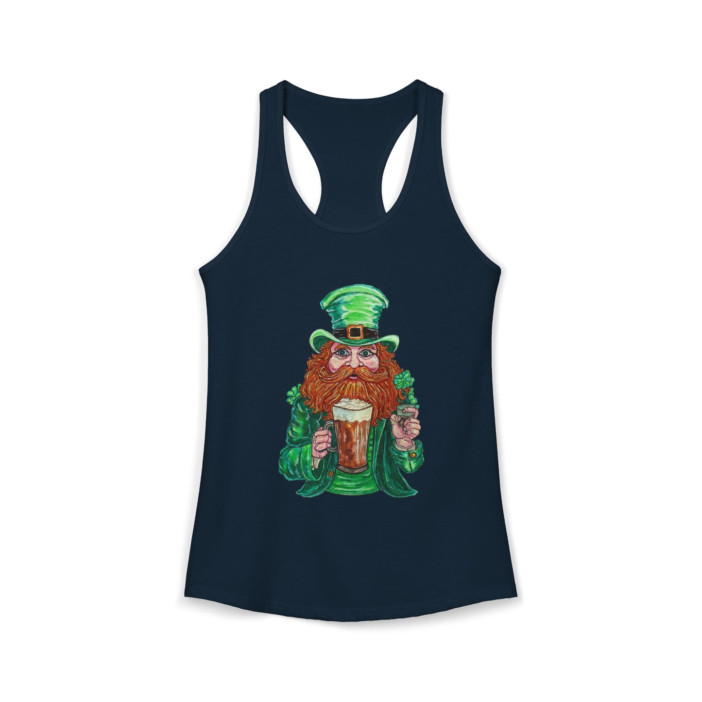 Drunken Leprechaun Women's Ideal Racerback Tank
