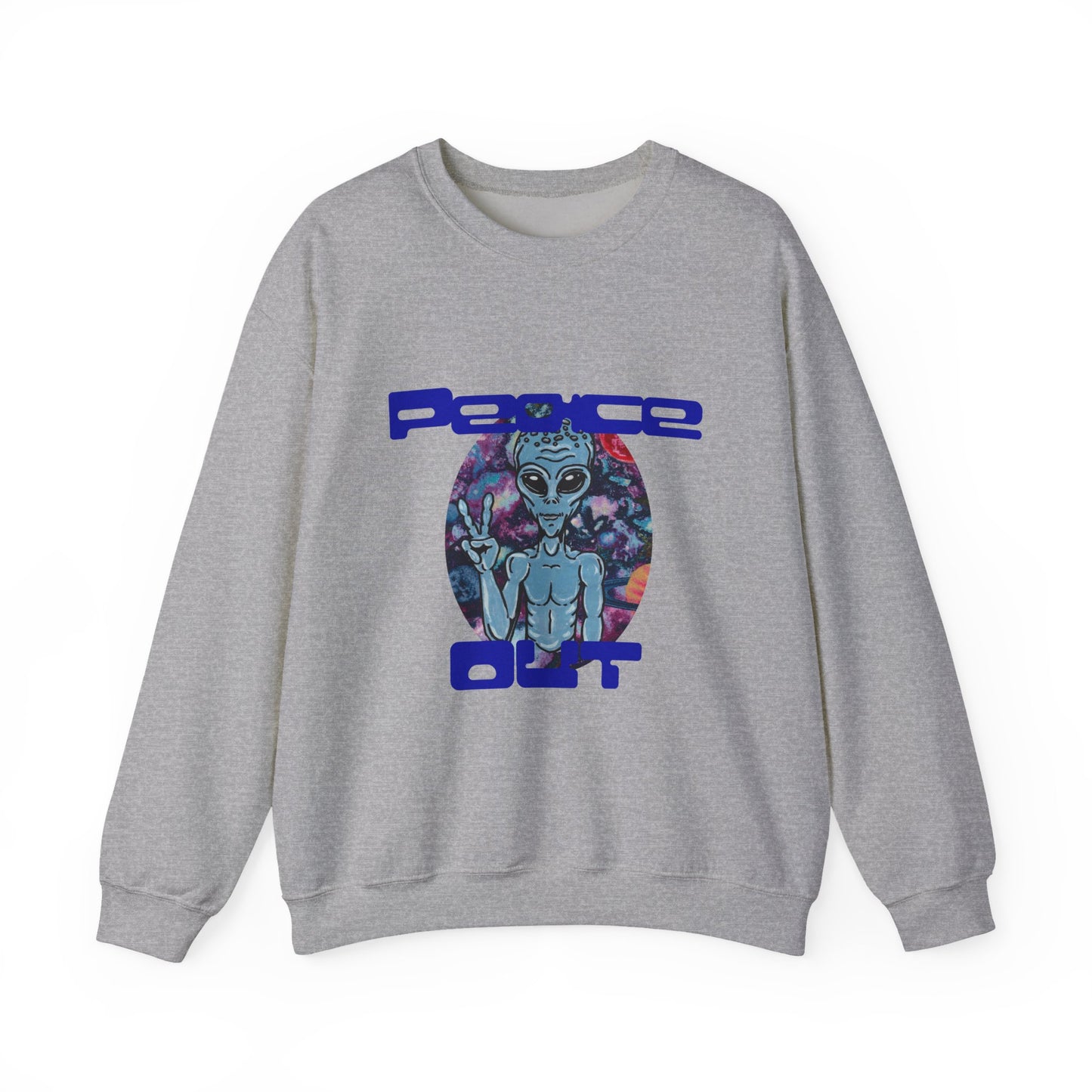 Peace Out Unisex Heavy Blend™ Crewneck Sweatshirt