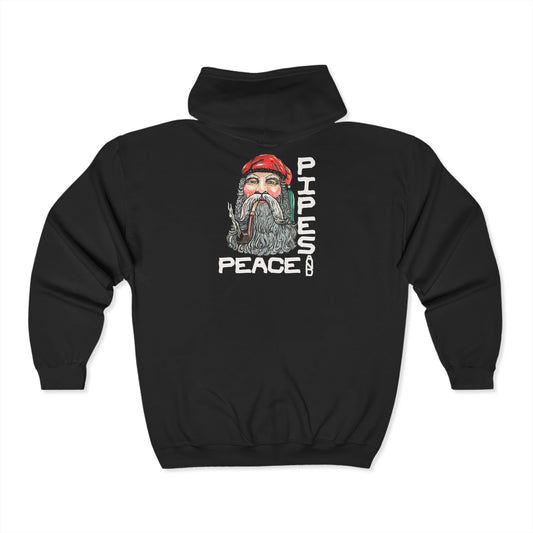 Pipes and Peace Unisex Heavy Blend™ Full Zip Hooded Sweatshirt