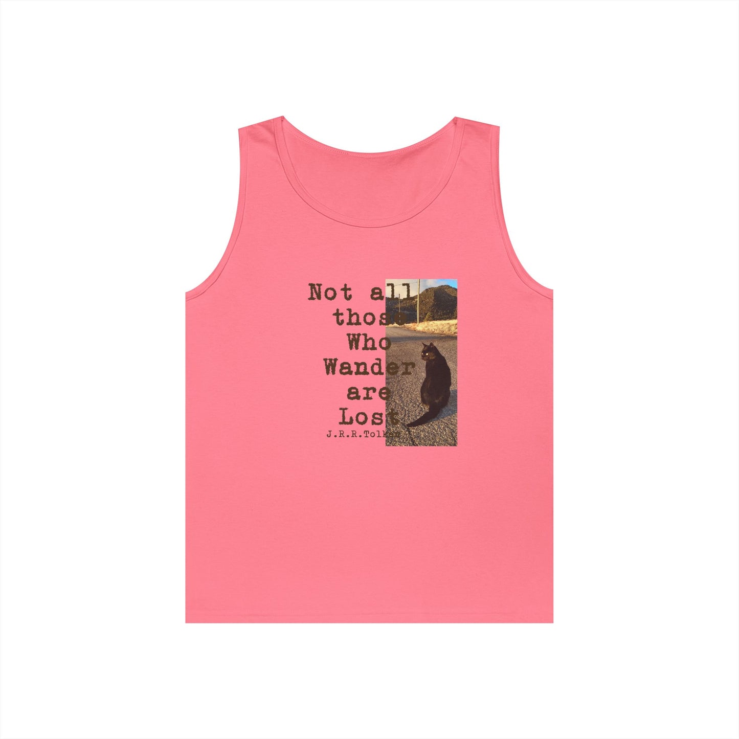 Wandering Kitty Unisex Heavy Cotton Tank Top