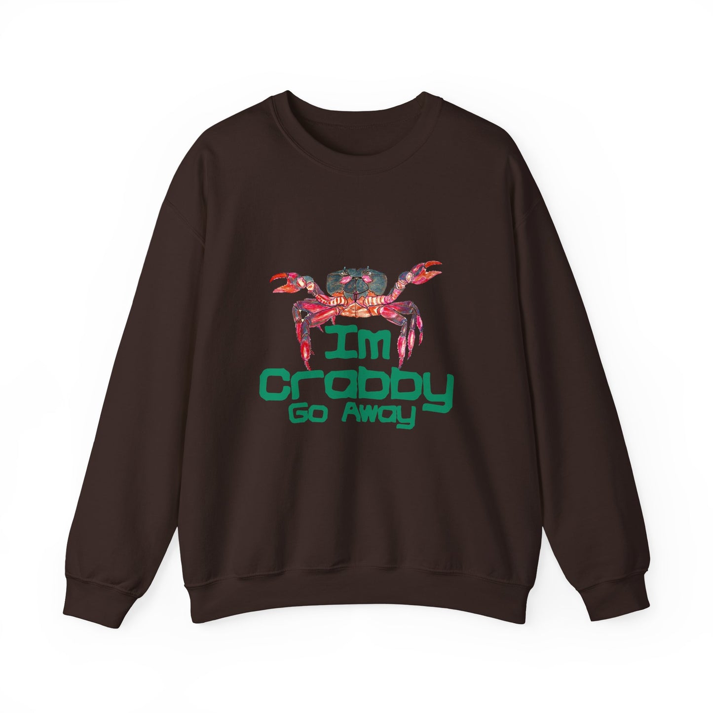I'm Crabby Go Away Unisex Heavy Blend™ Crewneck Sweatshirt