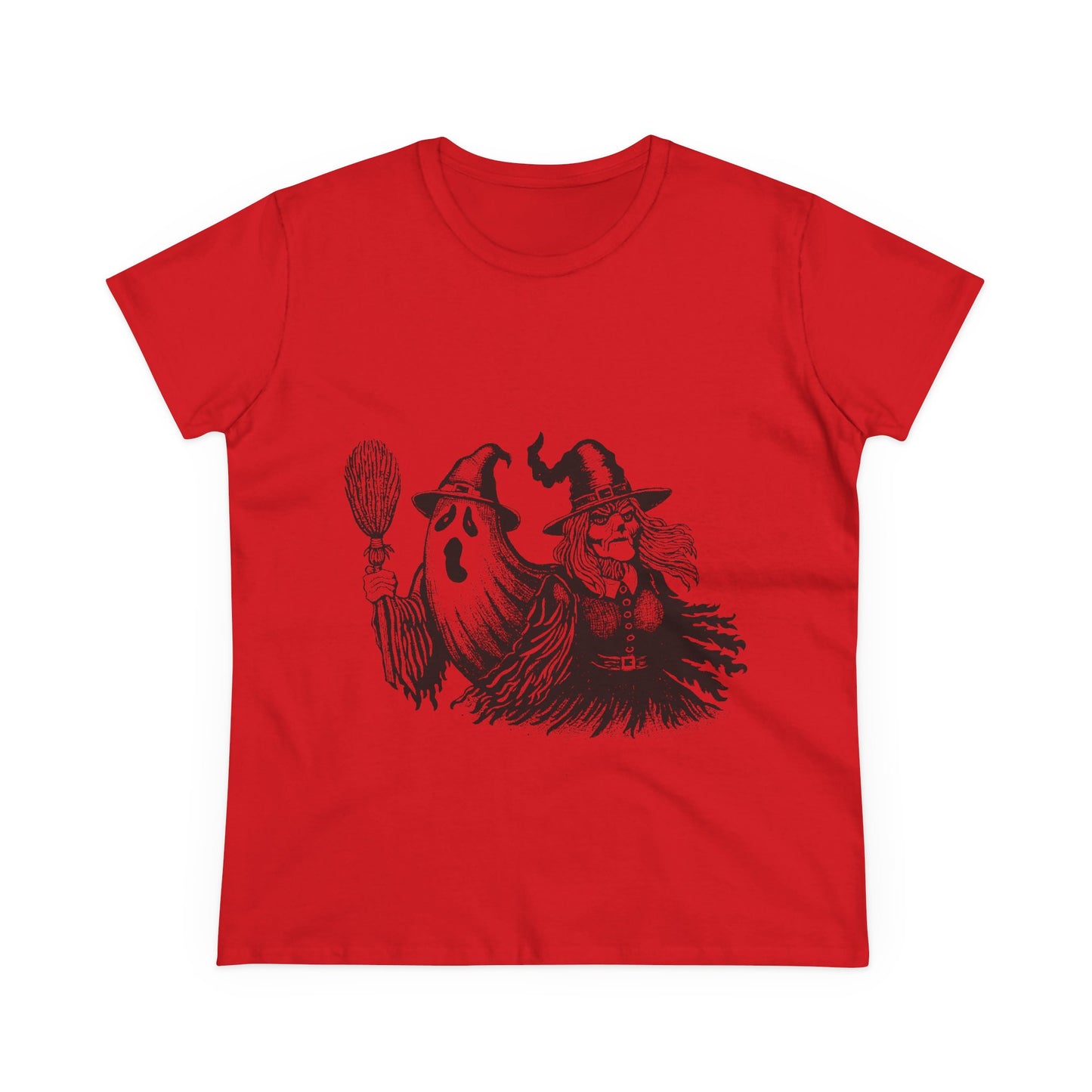 Witch and Ghost Women's Midweight Cotton Tee