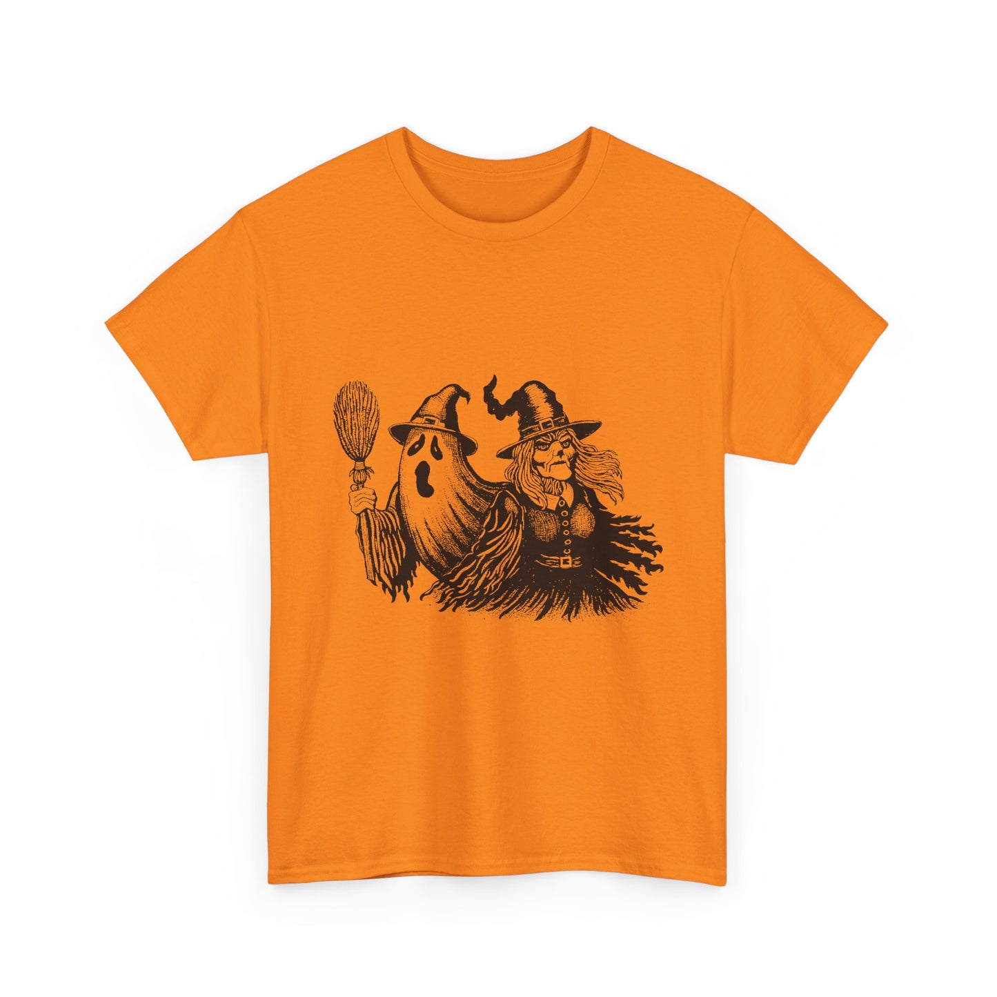 Ghost and Witch Unisex Heavy Cotton Tee