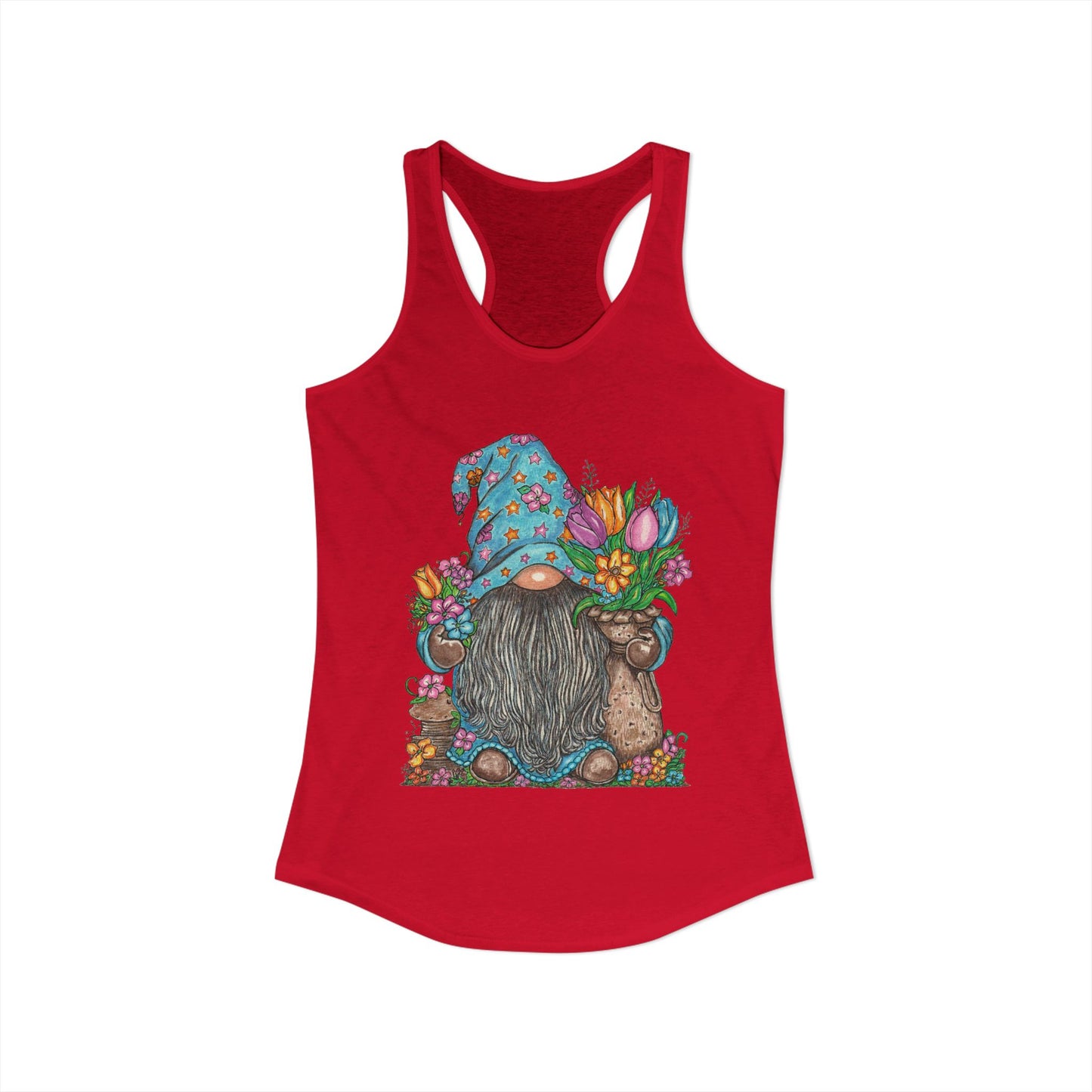 Gardening Gnome Women's Ideal Racerback Tank