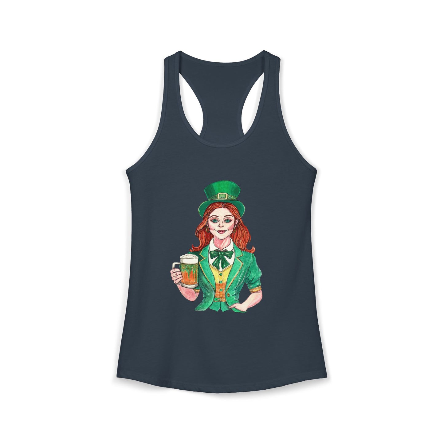 Paddys Day Cheers Women's Ideal Racerback Tank