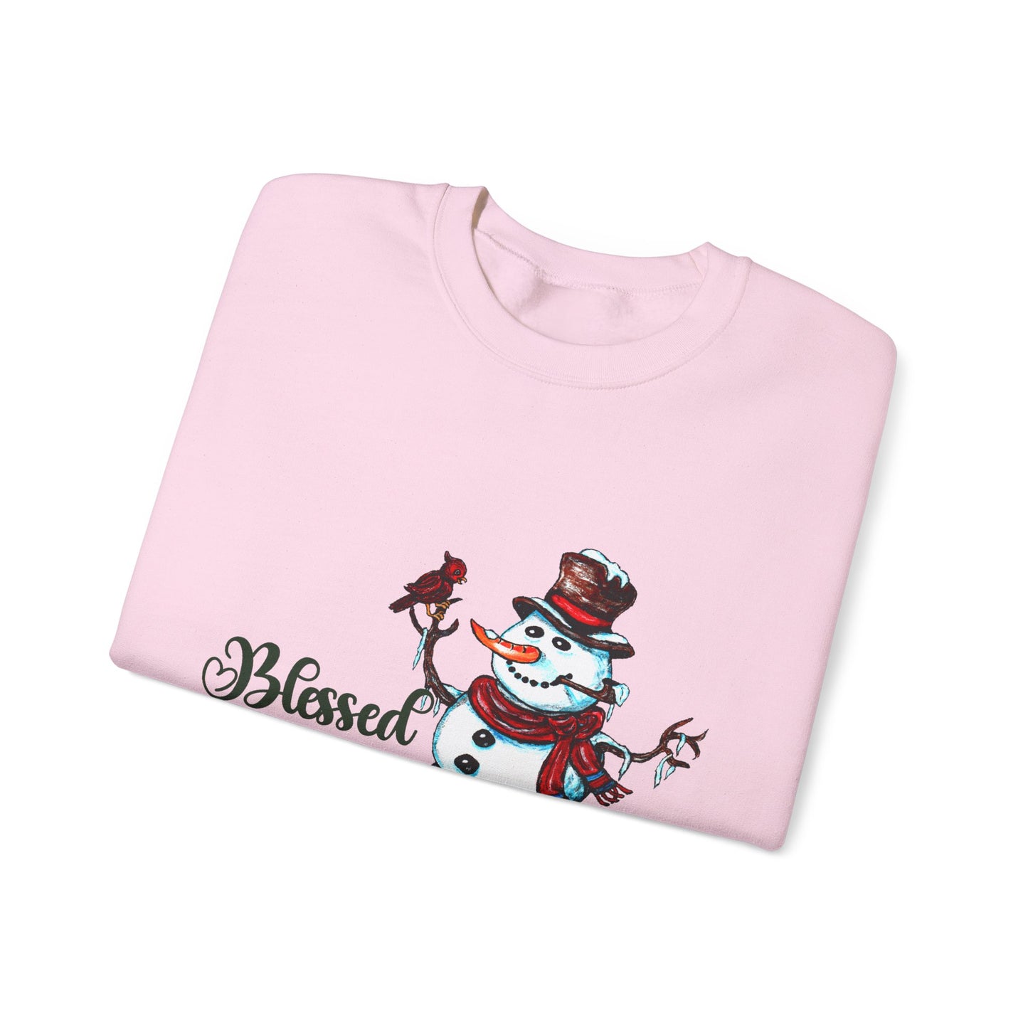 Blessed Snow Day Unisex Heavy Blend™ Crewneck Sweatshirt