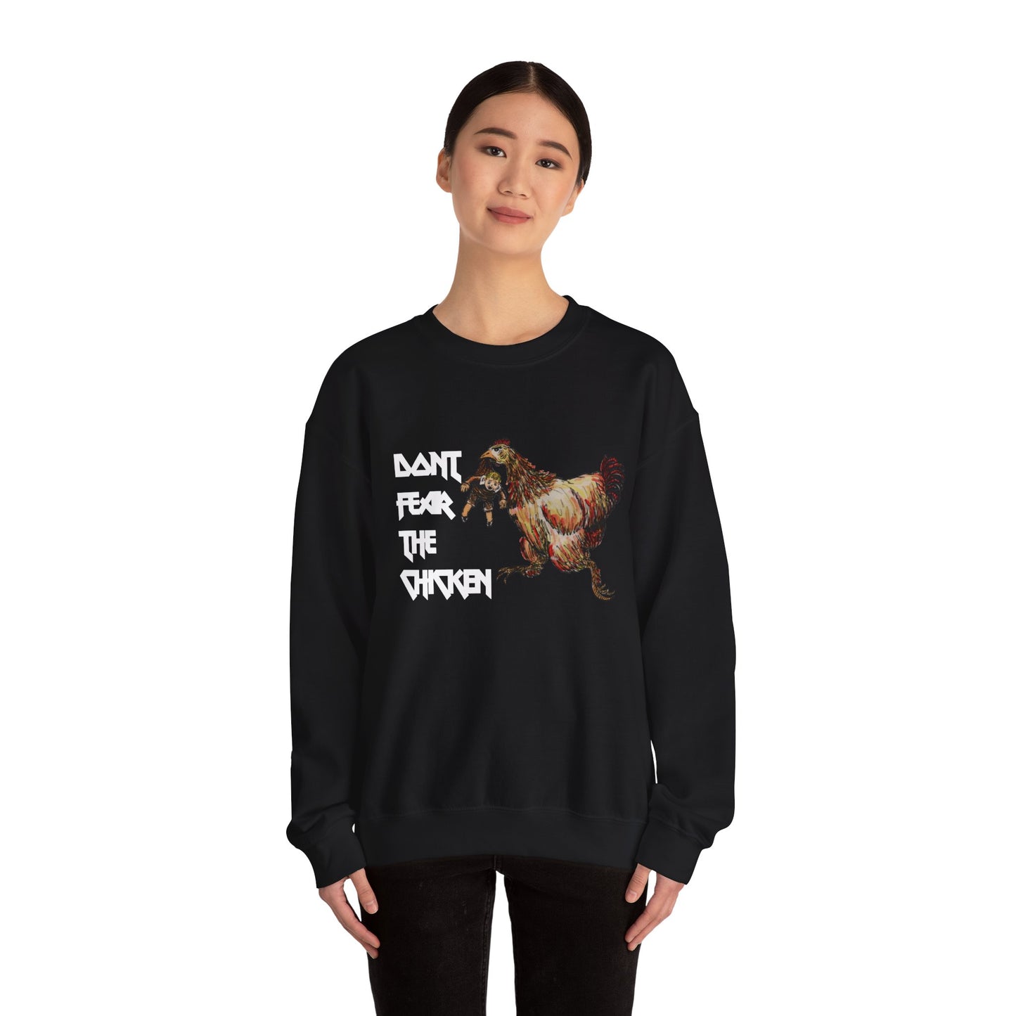 Don't Fear the Chicken Unisex Heavy Blend™ Crewneck Sweatshirt