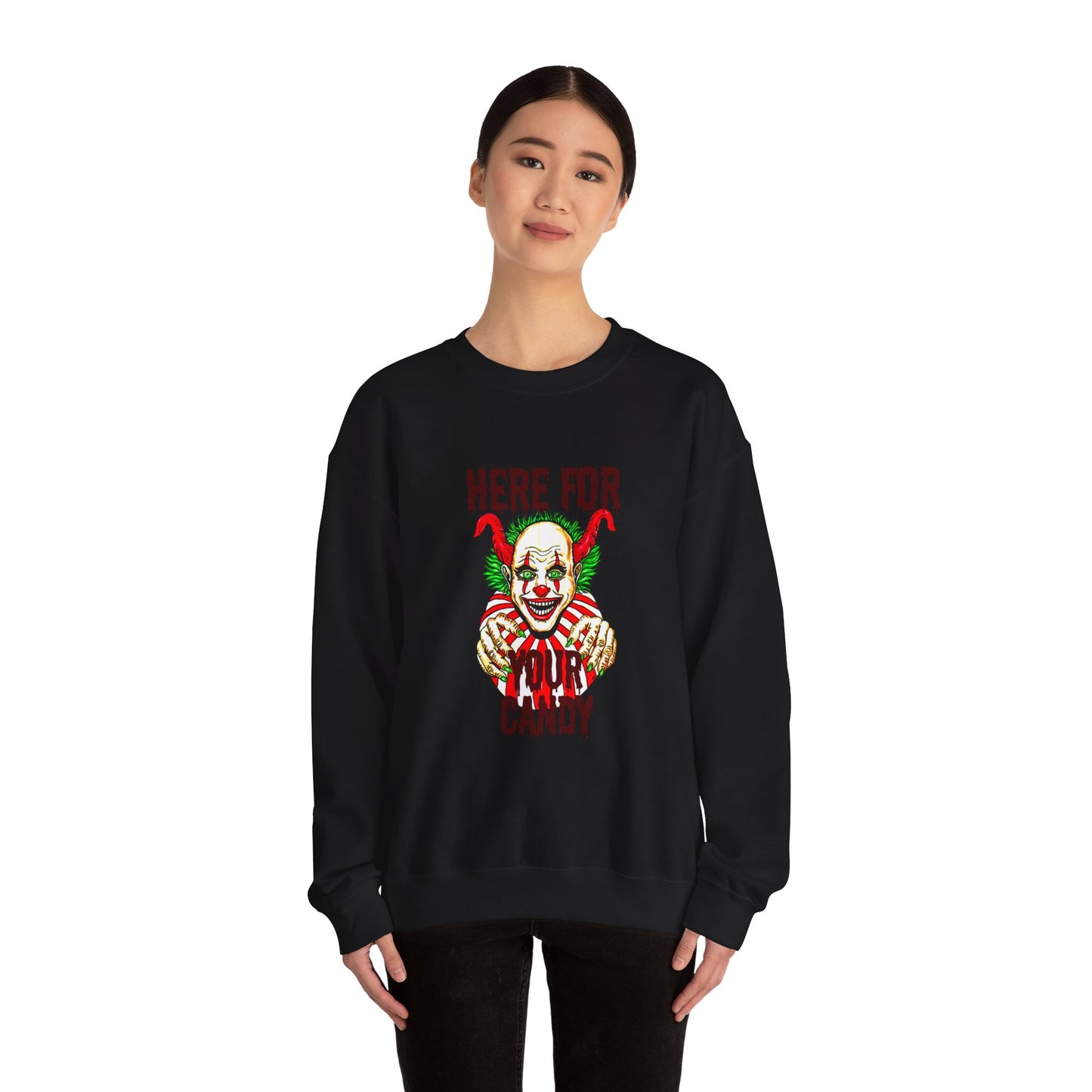 Here for Your Candy Unisex Heavy Blend™ Crewneck Sweatshirt