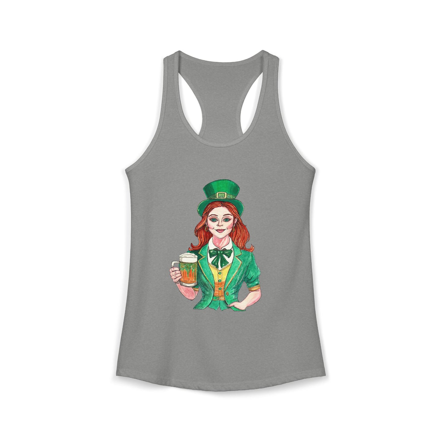 Paddys Day Cheers Women's Ideal Racerback Tank