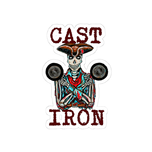 Cast Iron Kiss-Cut Stickers