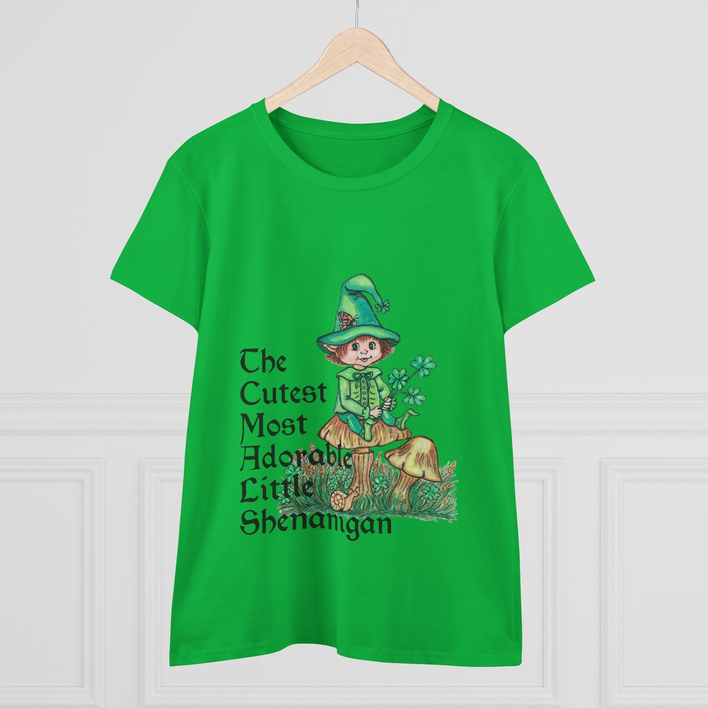 Cutest Leprechaun Women's Midweight Cotton Tee