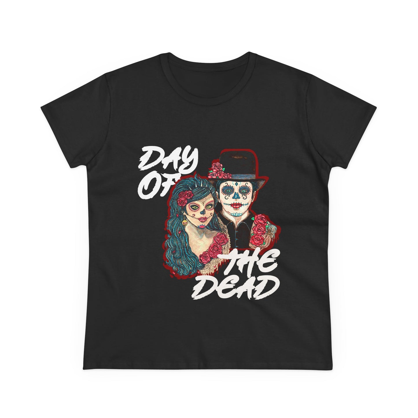 Day of the Dead Women's Midweight Cotton Tee
