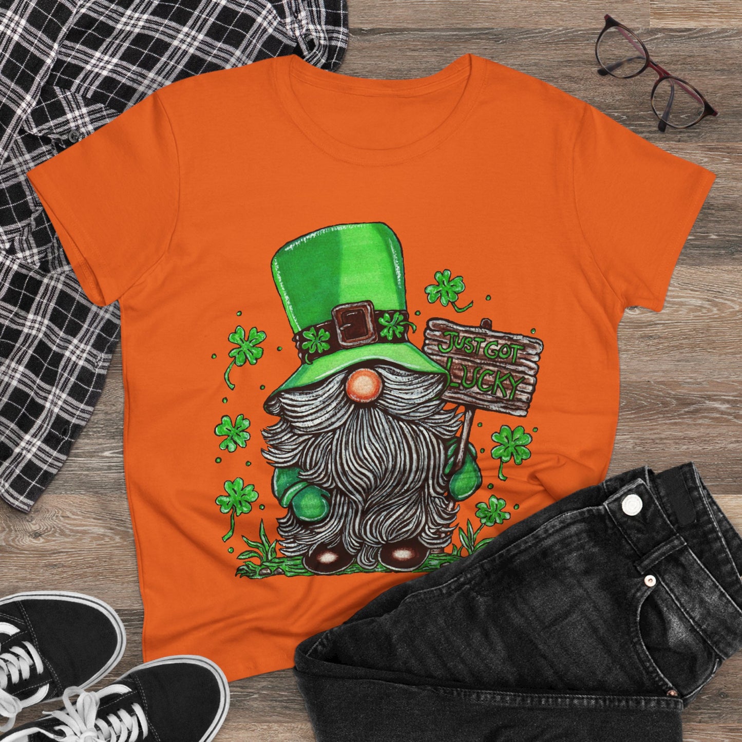 Gnomish Leprechaun Women's Midweight Cotton Tee
