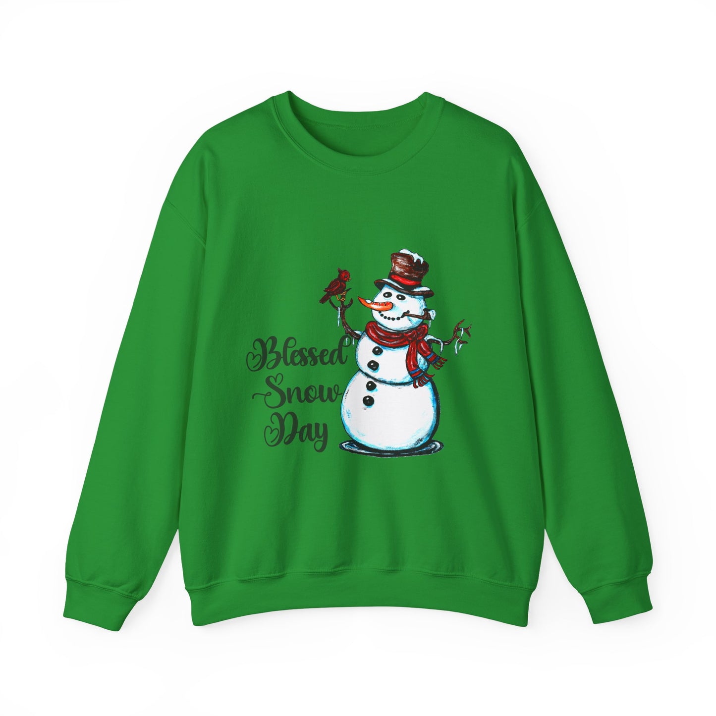 Blessed Snow Day Unisex Heavy Blend™ Crewneck Sweatshirt
