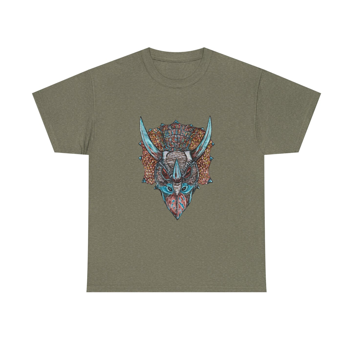 Triceratops Unisex Heavy Cotton Tee