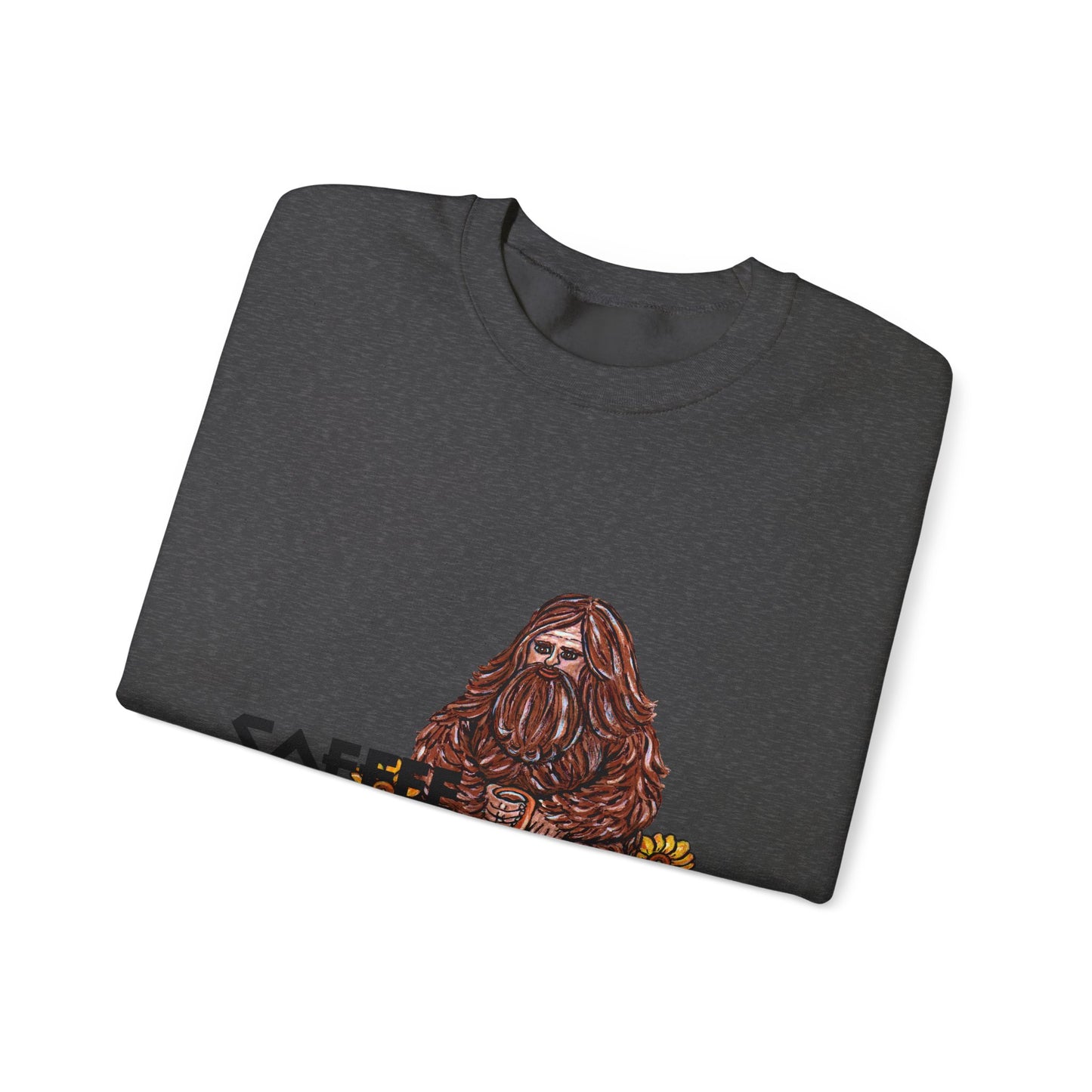Coffee With Sasquatch Unisex Heavy Blend™ Crewneck Sweatshirt