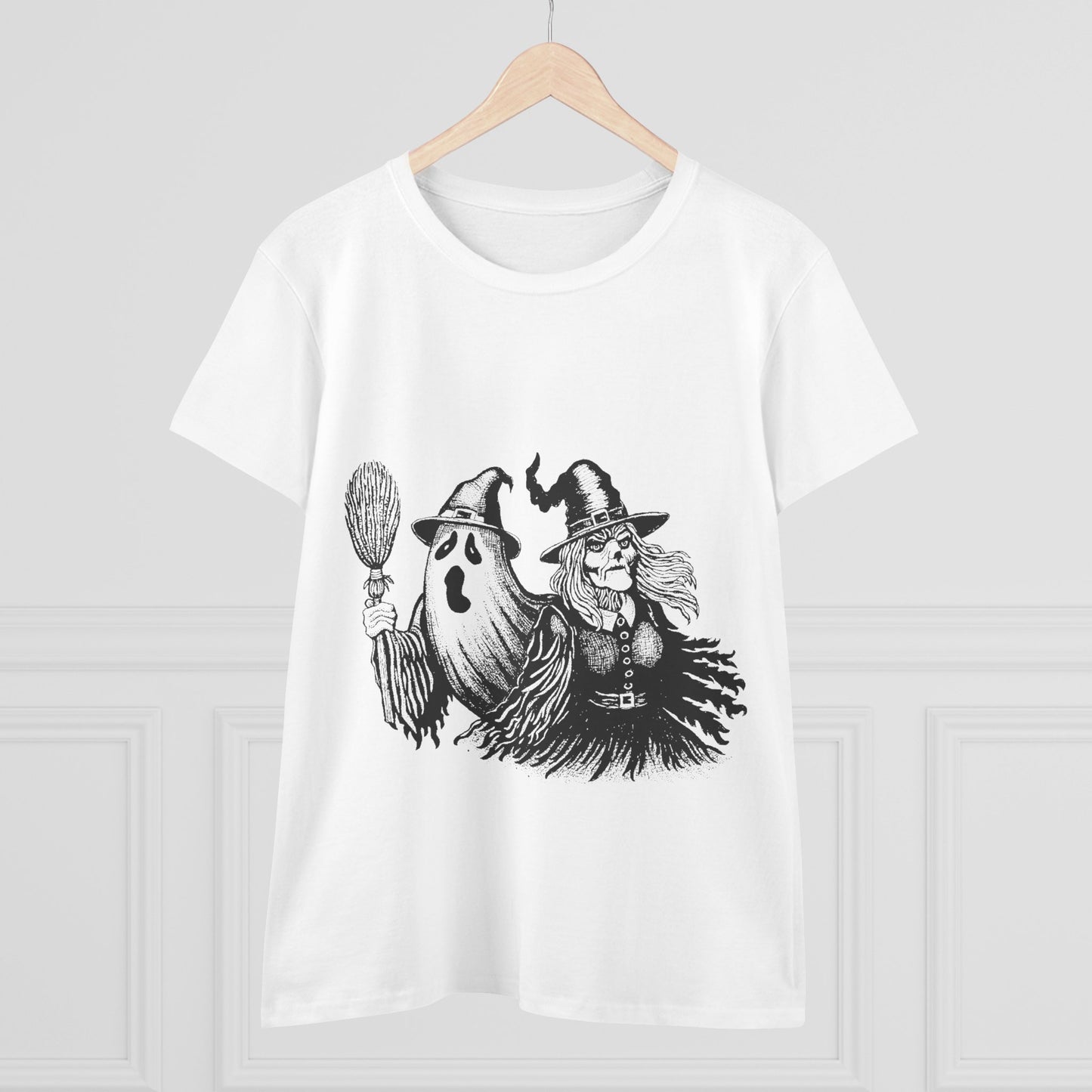 Witch and Ghost Women's Midweight Cotton Tee