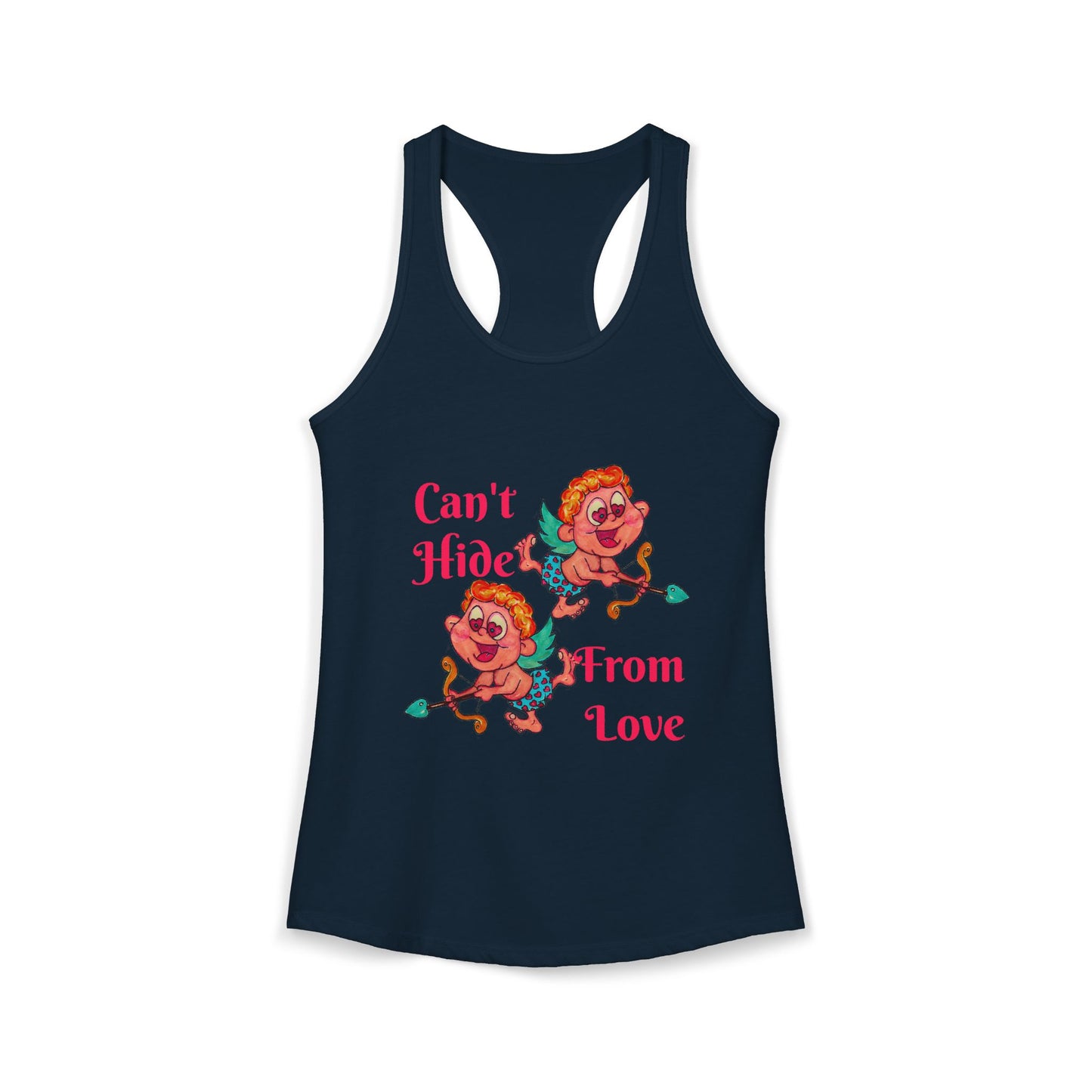 Can't Hide From Love Women's Ideal Racerback Tank