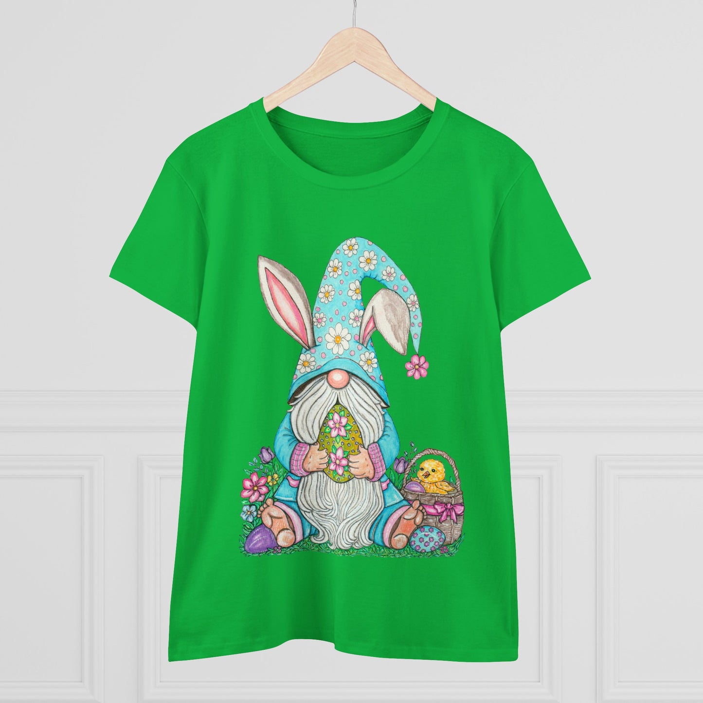 Easter Gnome Women's Midweight Cotton Tee