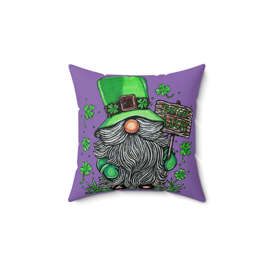 Gnomish Leprechaun Spun Polyester Square Pillow