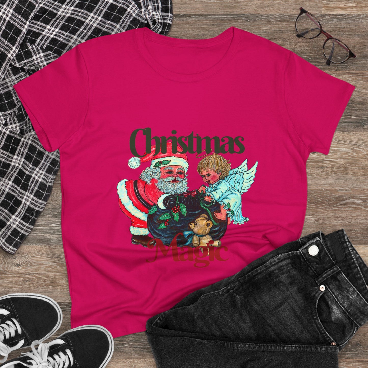 Christmas Magic Women's Midweight Cotton Tee