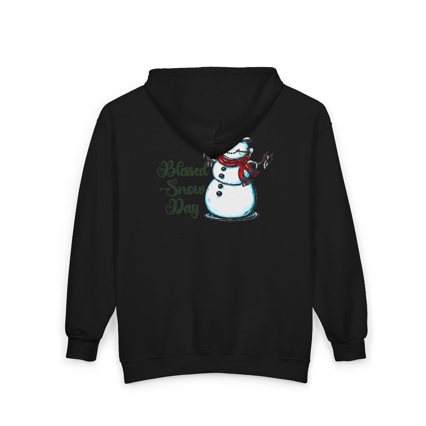 Blessed Snow Day Unisex Heavy Blend™ Full Zip Hooded Sweatshirt