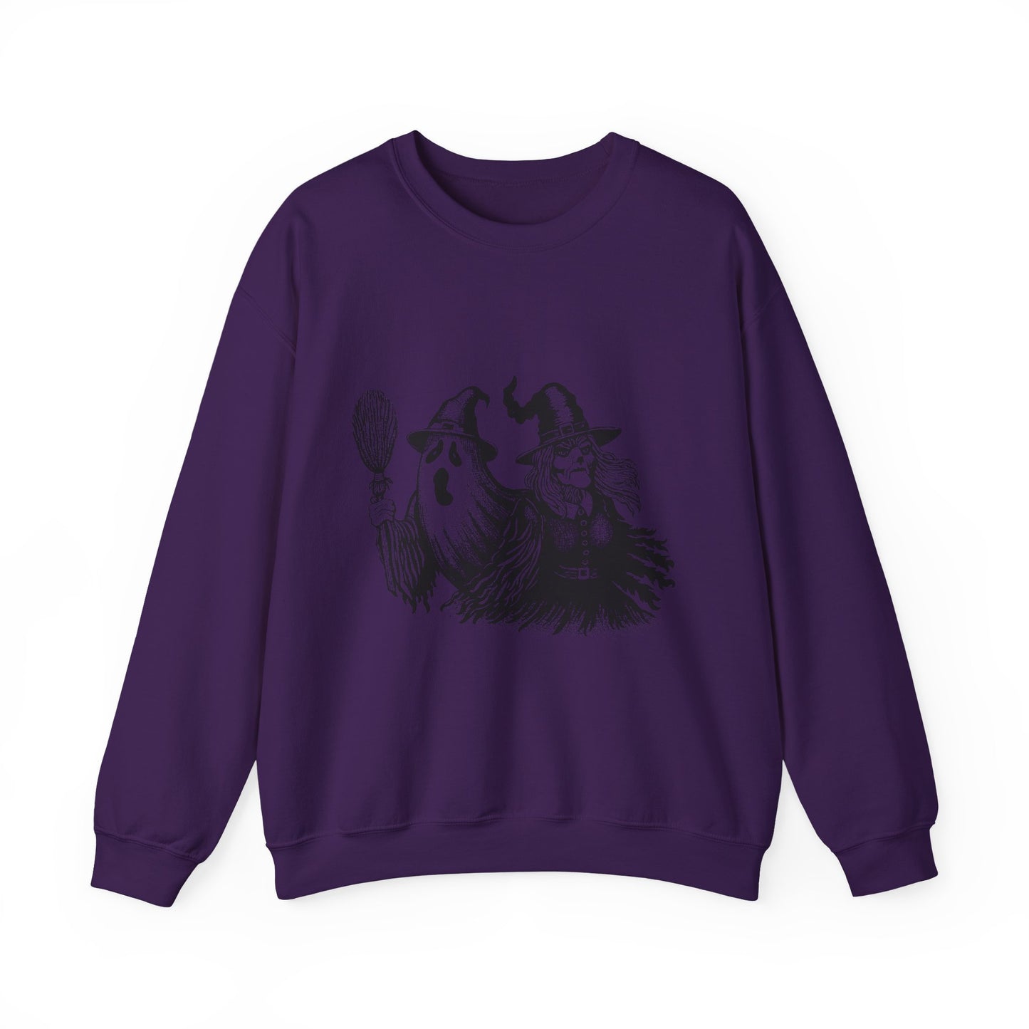 Ghost and Witch Unisex Heavy Blend™ Crewneck Sweatshirt
