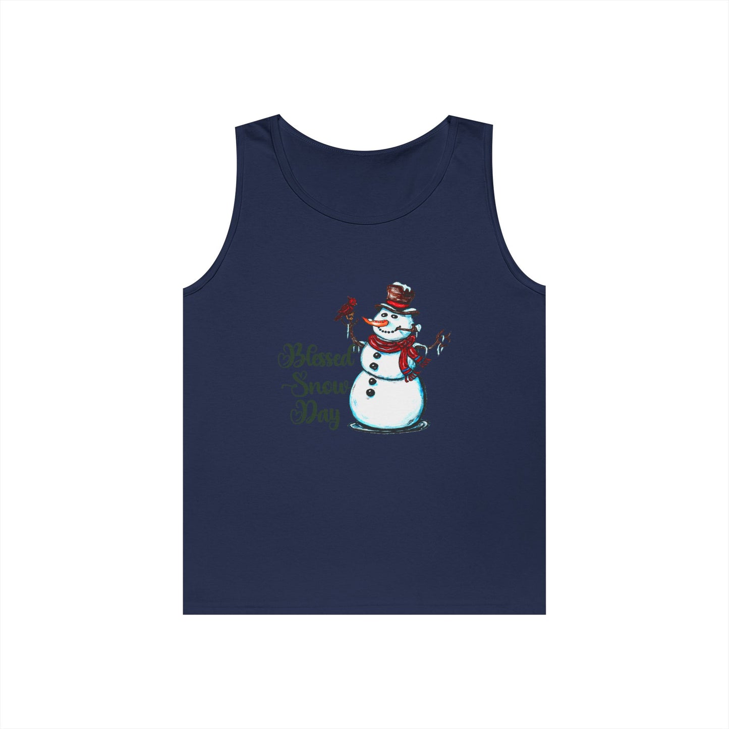 Blessed Snow Day Unisex Heavy Cotton Tank Top