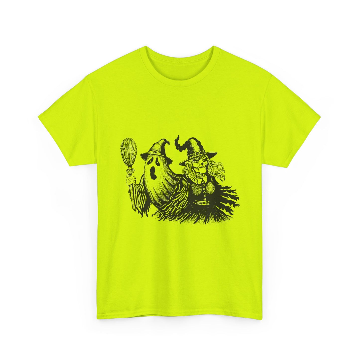 Ghost and Witch Unisex Heavy Cotton Tee