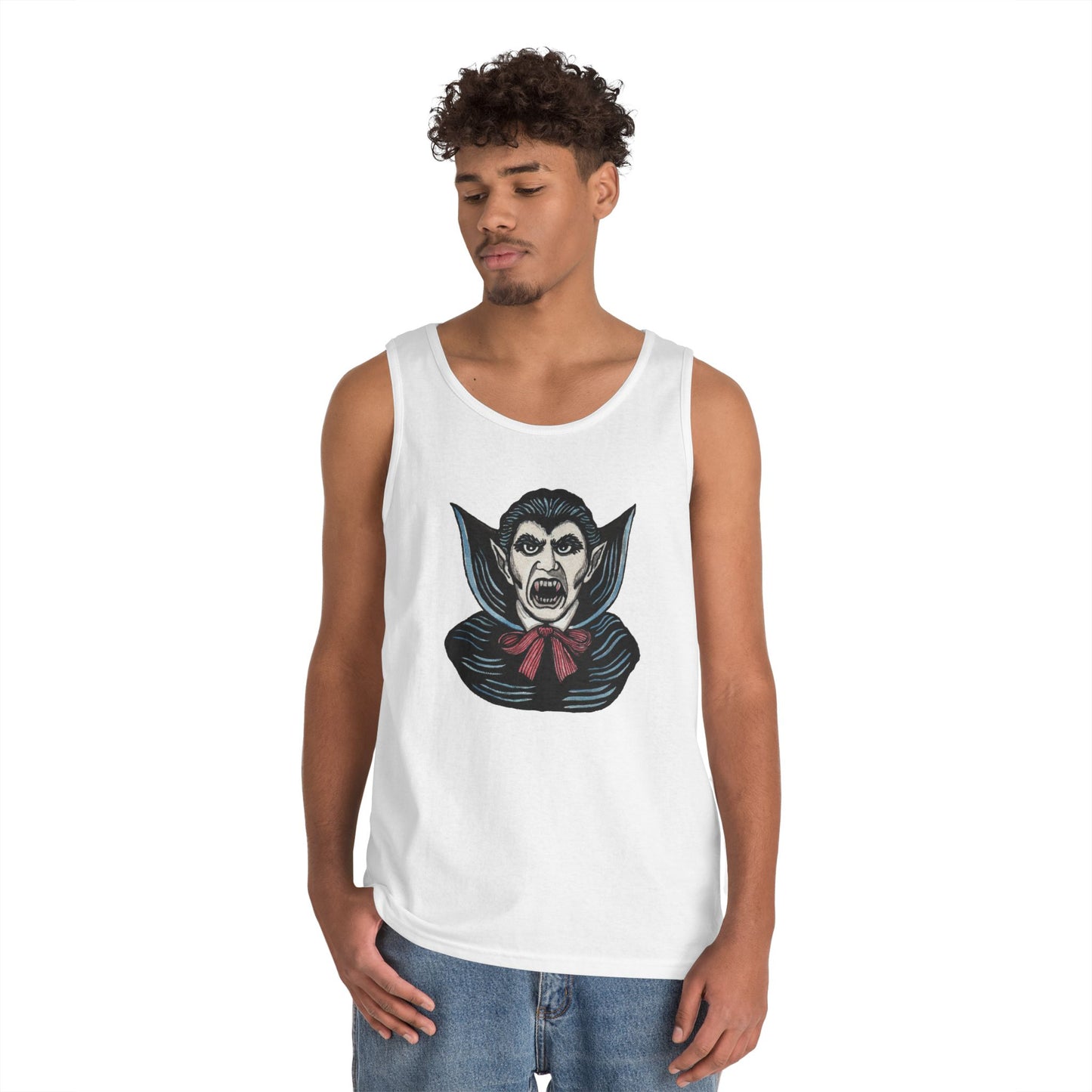 Dracula Unisex Heavy Cotton Tank Top