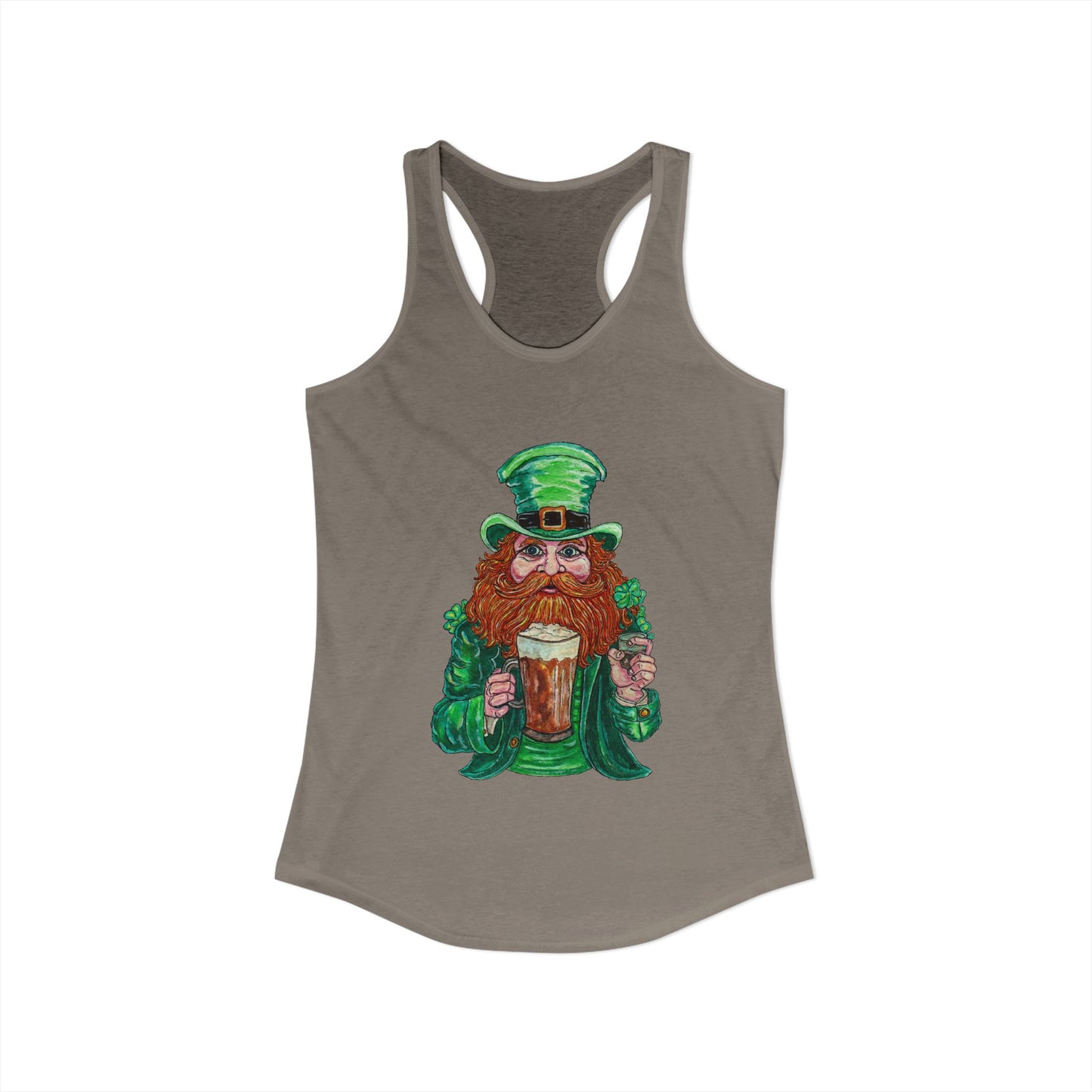 Drunken Leprechaun Women's Ideal Racerback Tank