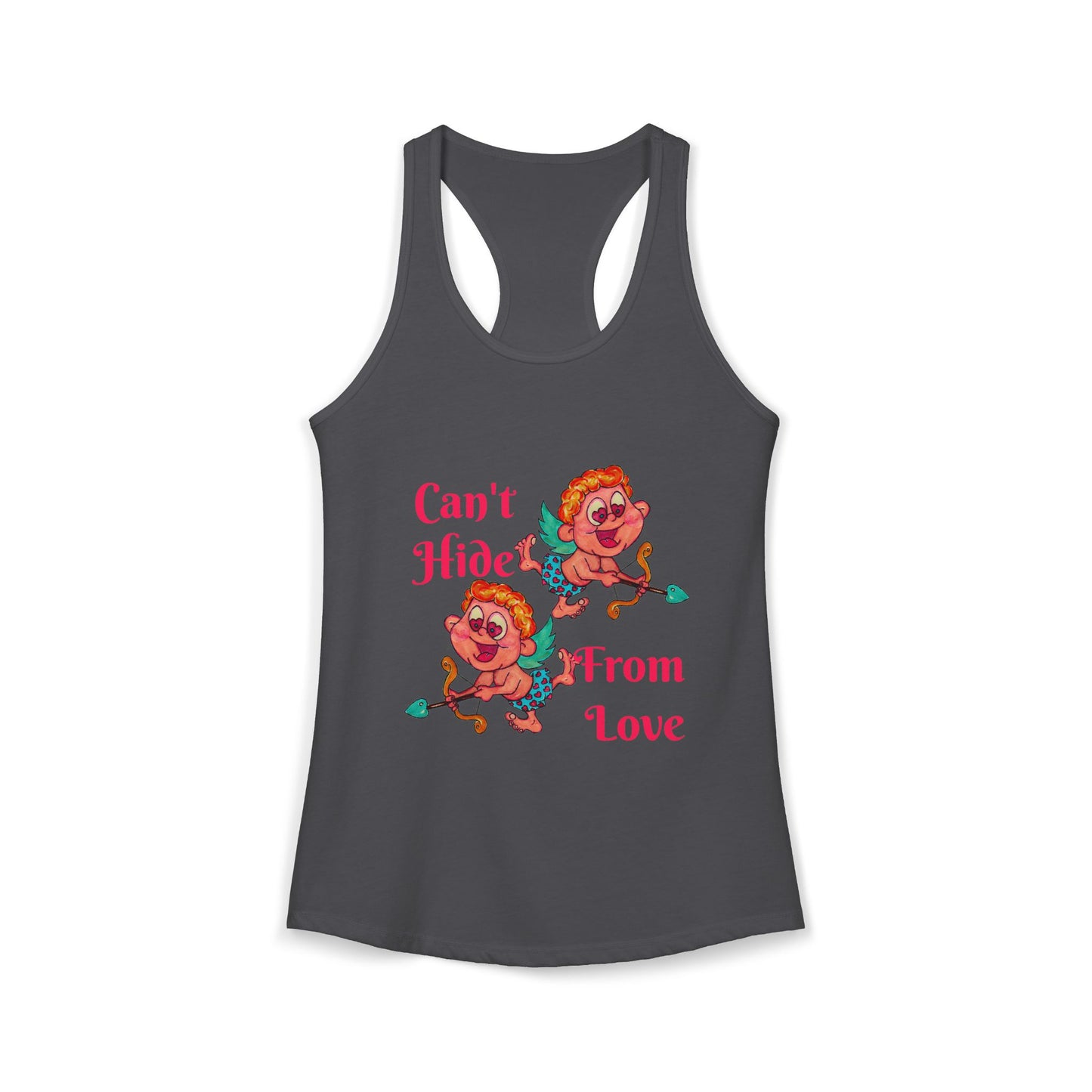 Can't Hide From Love Women's Ideal Racerback Tank