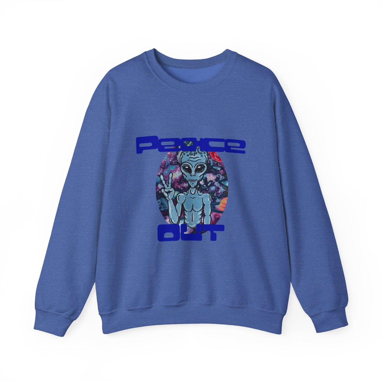 Peace Out Unisex Heavy Blend™ Crewneck Sweatshirt