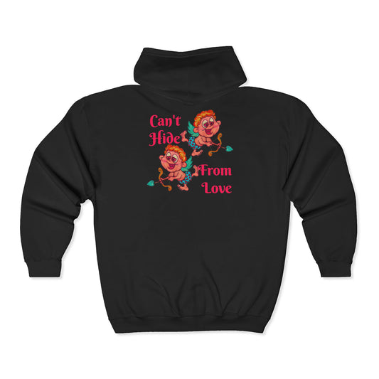 Can't Hide From Love Unisex Heavy Blend™ Full Zip Hooded Sweatshirt