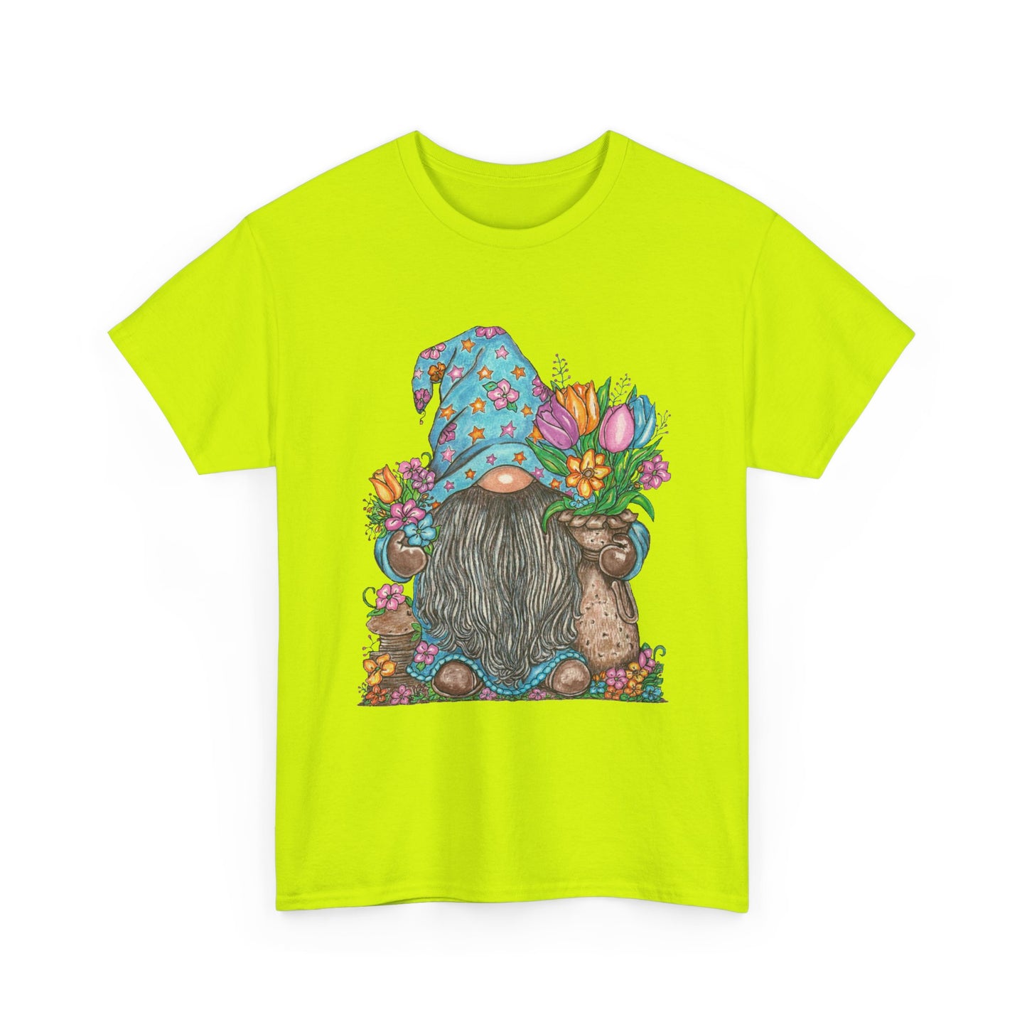 Gardening Gnome Unisex Heavy Cotton Tee