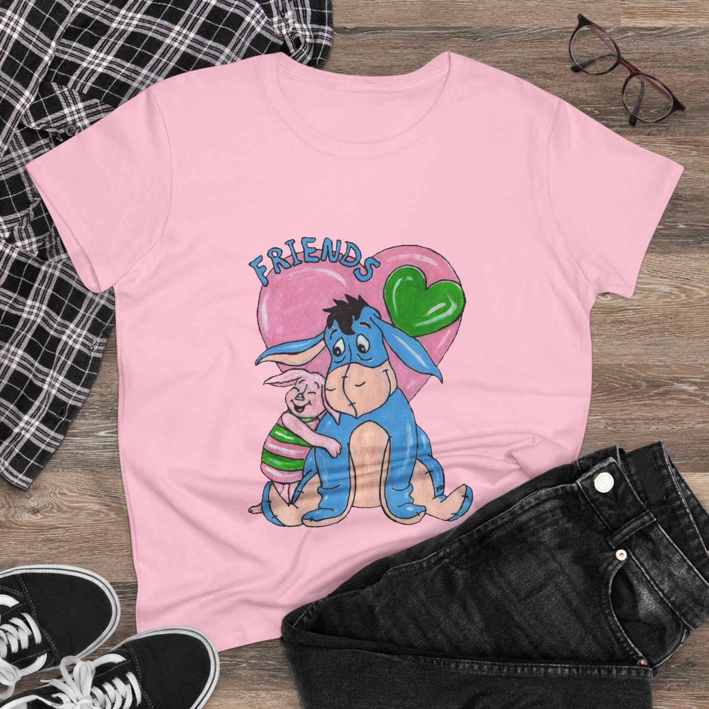 Best Friends Women's Midweight Cotton Tee